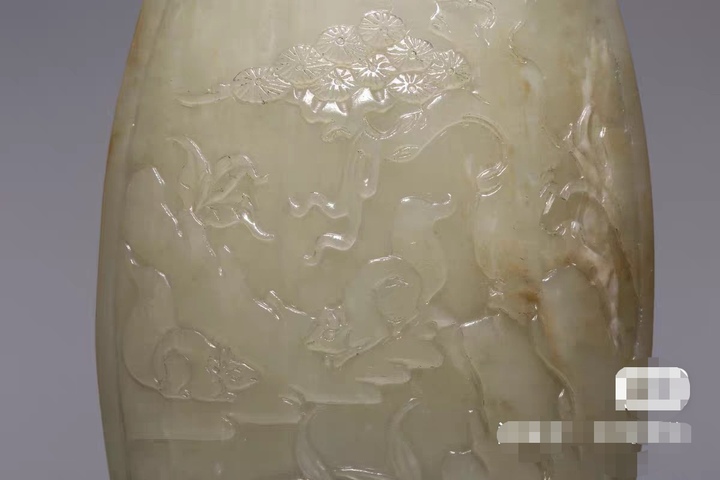 古玩玉器玉瓶真品鑒賞圖