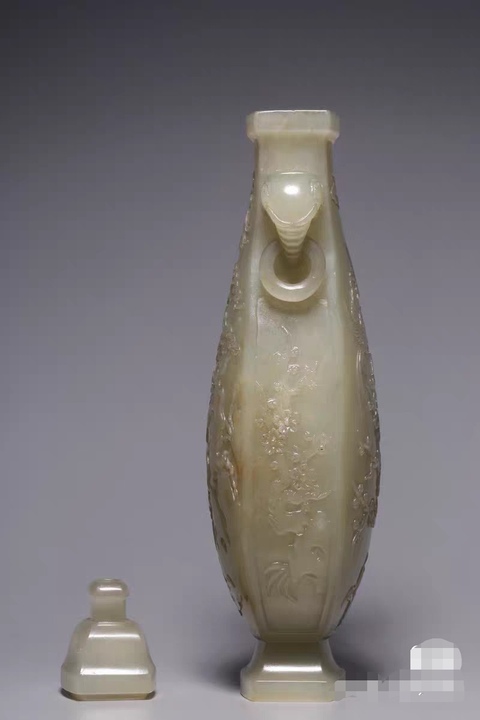 古玩玉器玉瓶真品鑒賞圖