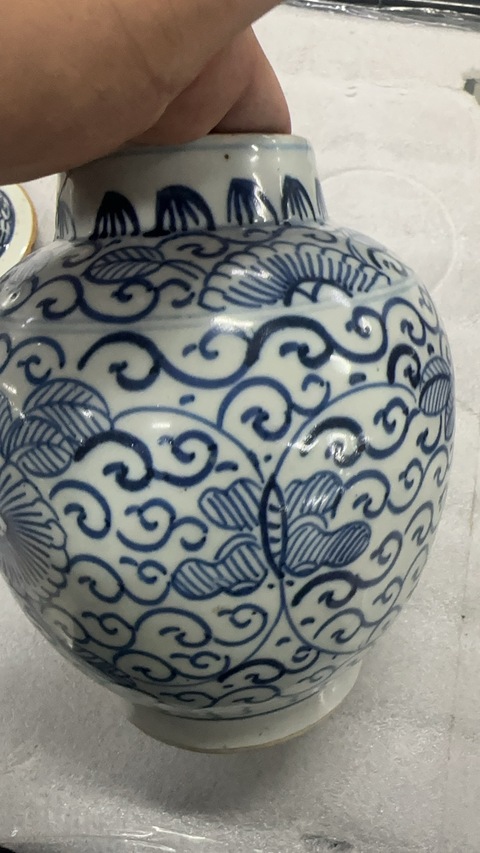 古玩陶瓷青花風眼尊真品鑒賞圖