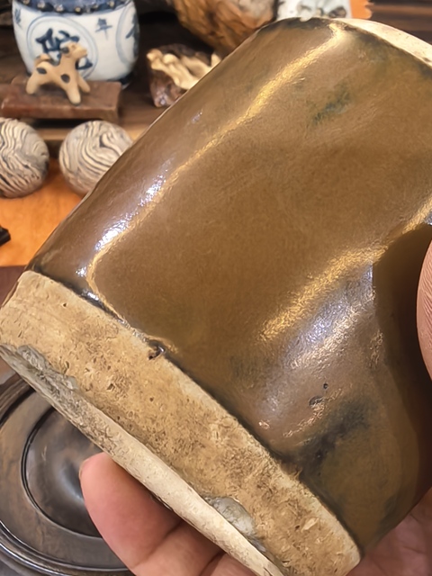 古玩陶瓷紫金釉蓋缸真品鑒賞圖