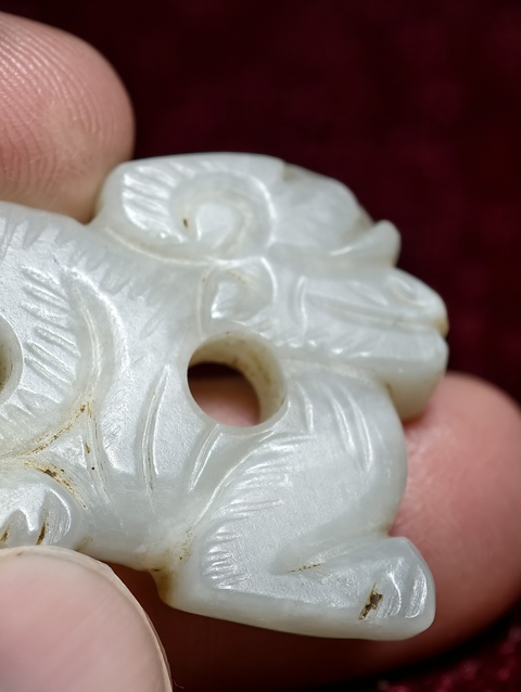 古玩玉器清代瑞獸拍賣，當前價格1200元