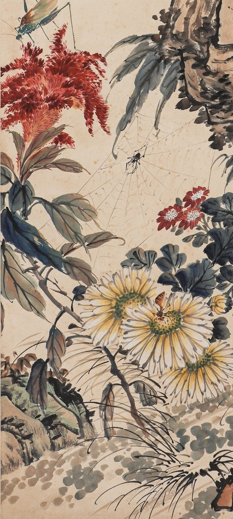 古玩字畫錢松喦款真品鑒賞圖