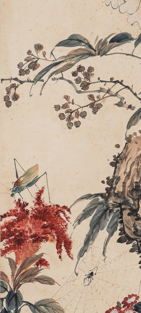 古玩字畫錢松喦款真品鑒賞圖