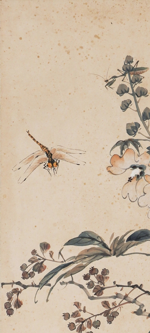 古玩字畫錢松喦款真品鑒賞圖