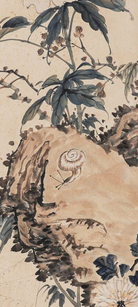 古玩字畫錢松喦款真品鑒賞圖