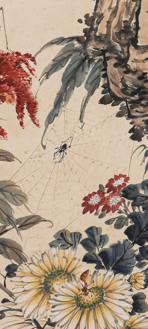 古玩字畫錢松喦款真品鑒賞圖