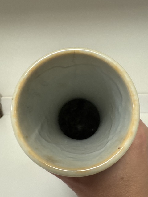 古玩陶瓷民國解放初·紅釉天球瓶 真品鑒賞圖