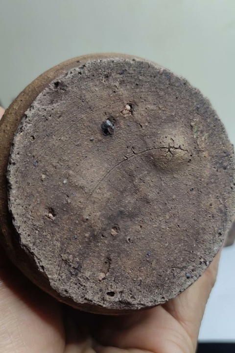 古玩陶瓷明代藍(lán)釉凈水碗拍賣，當(dāng)前價格1000元