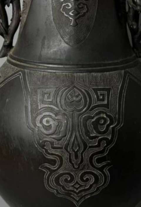 古玩銅器銅賞瓶真品鑒賞圖