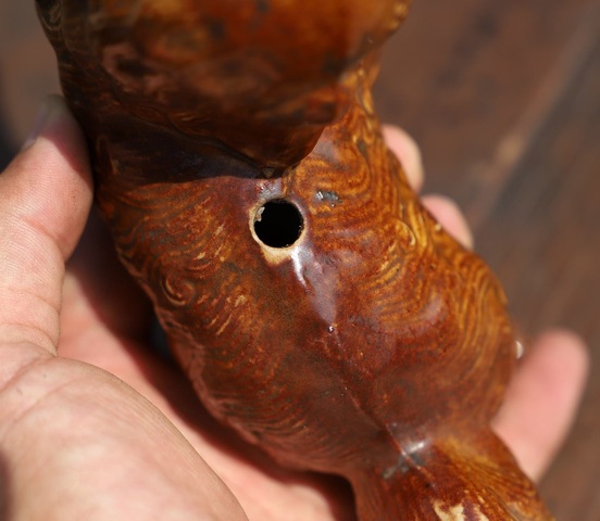 古玩陶瓷醬釉獅子瓷塑拍賣，當前價格2888元