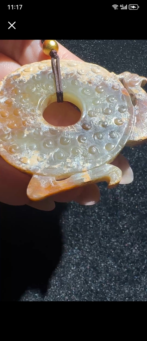 古玩玉器仿古玉璧真品鑒賞圖