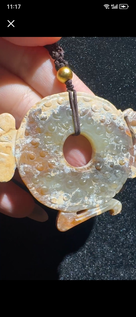 古玩玉器仿古玉璧真品鑒賞圖