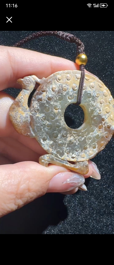 古玩玉器仿古玉璧真品鑒賞圖