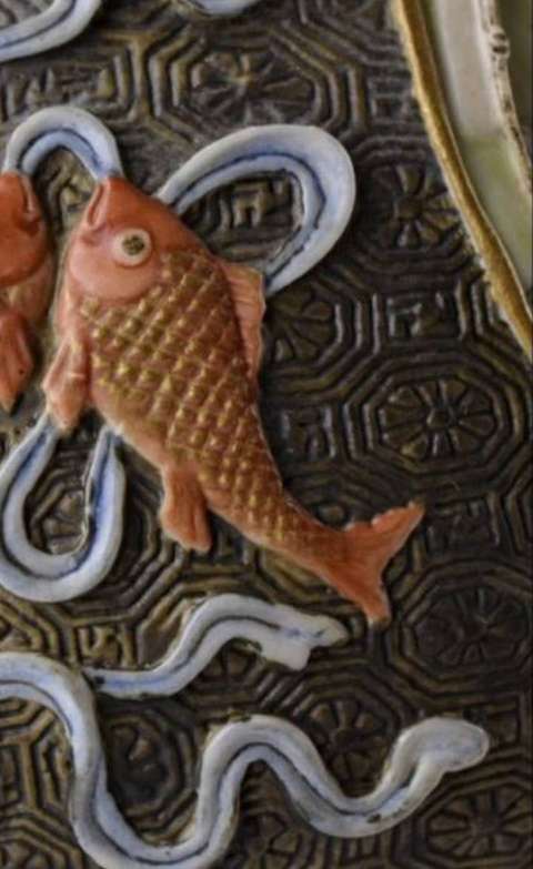 古玩陶瓷雙鋪首淺浮雕瓶真品鑒賞圖