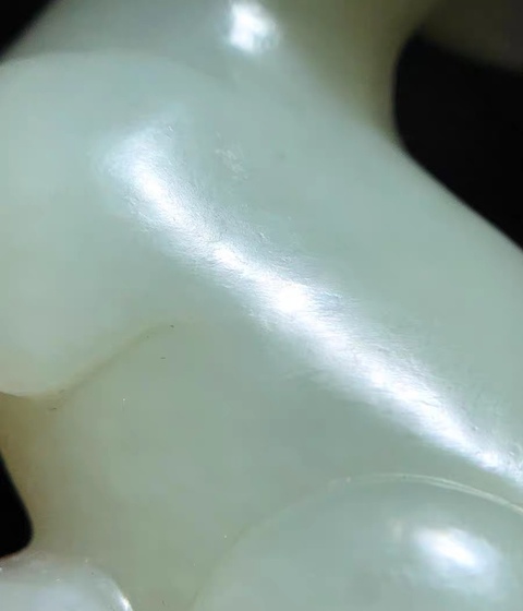 古玩玉器和田黃玉雕“臥鹿”擺件真品鑒賞圖