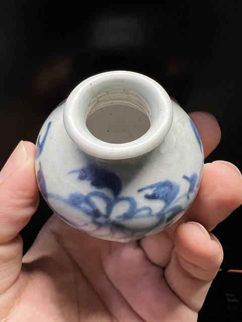 古玩陶瓷元青花罐拍賣，當(dāng)前價(jià)格3600元