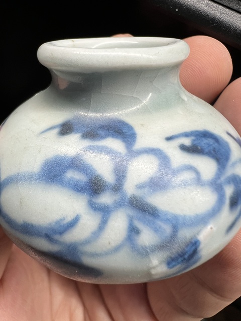 古玩陶瓷元青花罐拍賣，當(dāng)前價(jià)格3600元