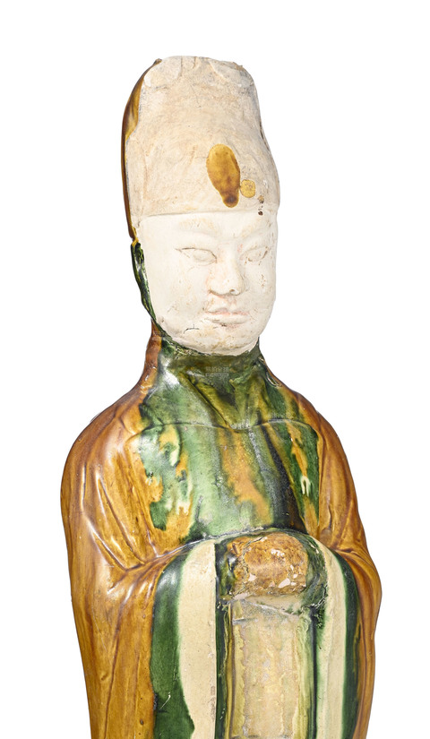 古玩陶瓷三彩人物陶俑真品鑒賞圖