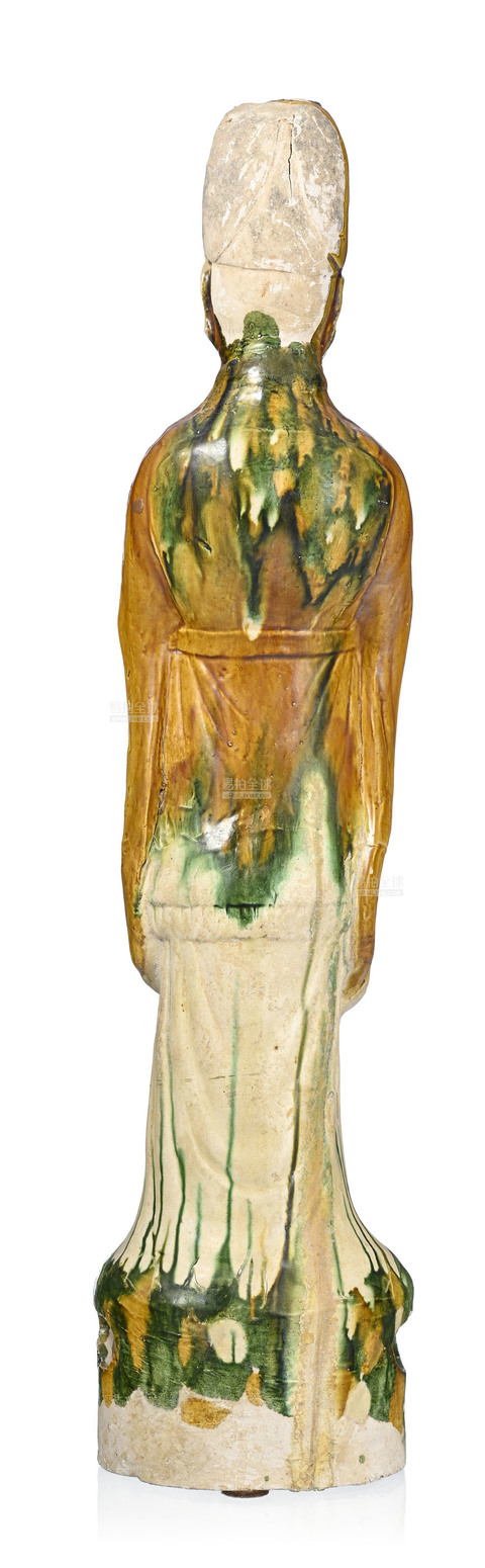 古玩陶瓷三彩人物陶俑真品鑒賞圖