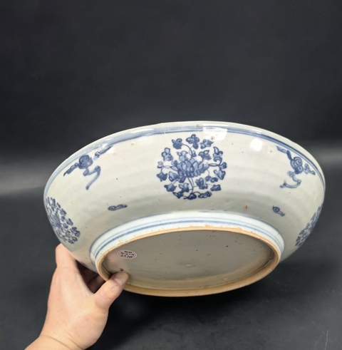 古玩陶瓷青花翼龍紋盤真品鑒賞圖