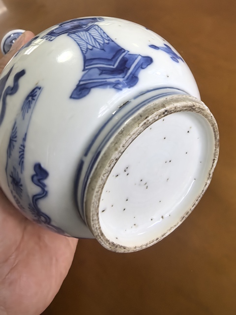 古玩陶瓷博古圖青花葫蘆瓶真品鑒賞圖