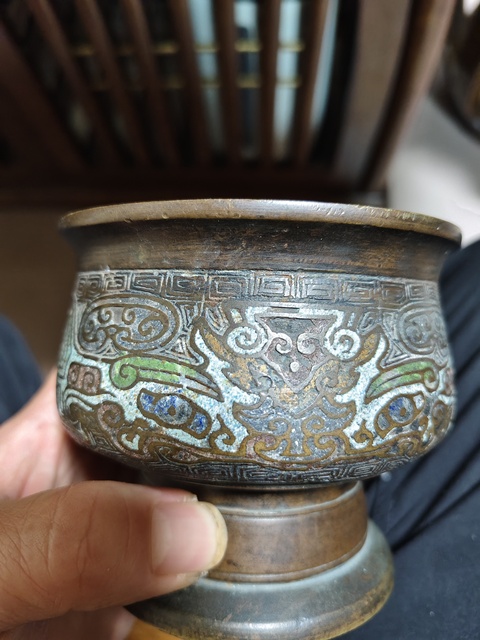 古玩銅器銅爐真品鑒賞圖