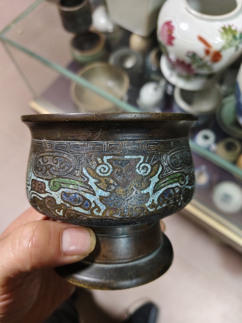 古玩銅器銅爐真品鑒賞圖