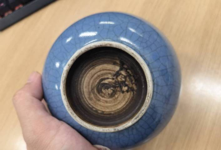 古玩陶瓷藍哥釉碗真品鑒賞圖