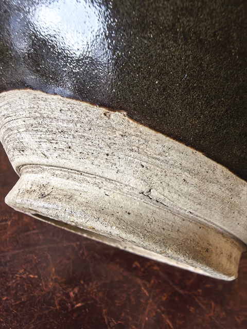 古玩陶瓷磁州窯茶葉末釉玉壺春瓶真品鑒賞圖