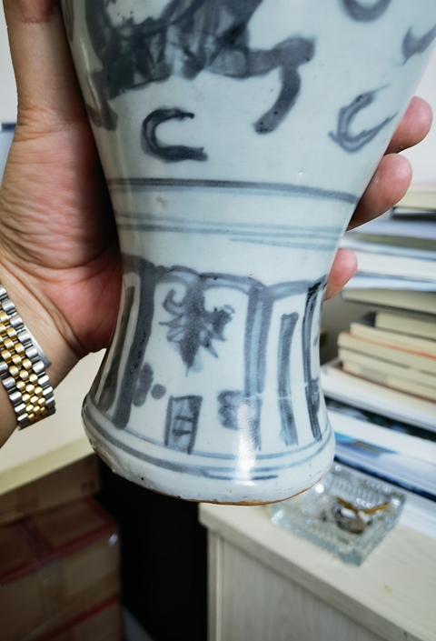 古玩陶瓷青花龍紋梅瓶拍賣，當前價格21800元