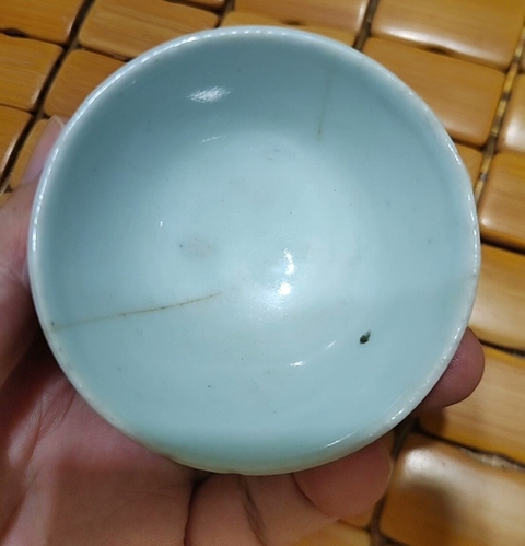 古玩陶瓷壽字紋青花杯真品鑒賞圖