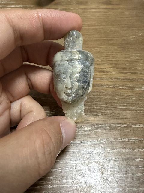 古玩雜項佛頭真品鑒賞圖