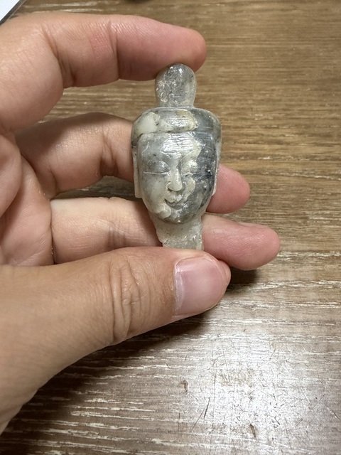 古玩雜項佛頭真品鑒賞圖