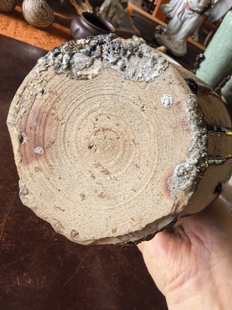 古玩陶瓷黃釉執壺真品鑒賞圖