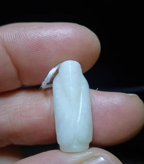 古玩玉器和田玉翁仲真品鑒賞圖