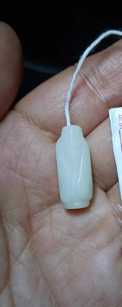 古玩玉器和田玉翁仲真品鑒賞圖