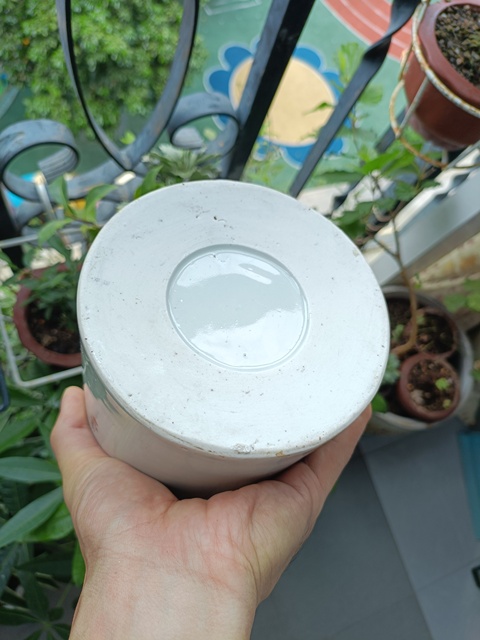 古玩陶瓷民國淺降彩帽筒真品鑒賞圖