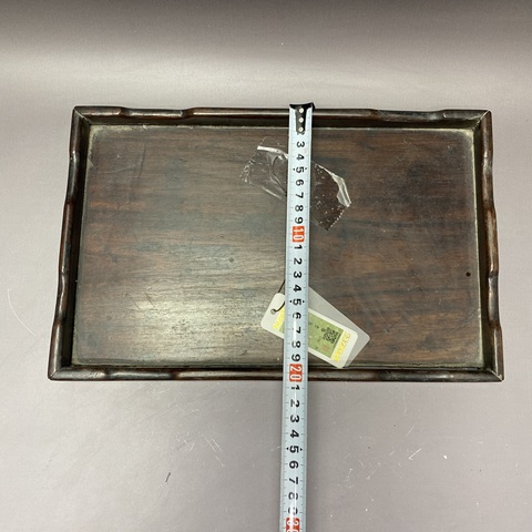 古玩陶瓷民國木質茶盤真品鑒賞圖