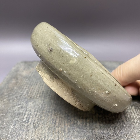 古玩陶瓷青釉盞托真品鑒賞圖