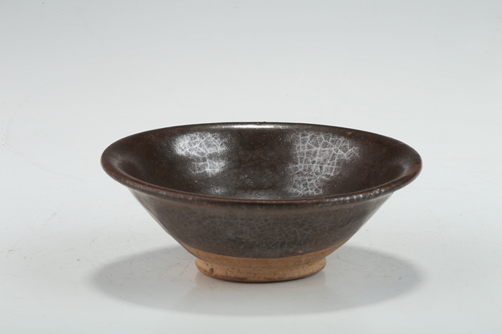 古玩陶瓷元· 褐釉盞真品鑒賞圖
