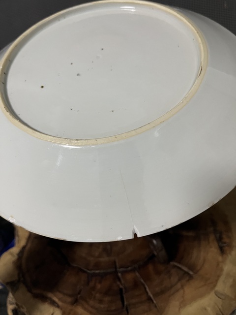 古玩陶瓷青花飛鳴食宿盤拍賣,當前價格550元