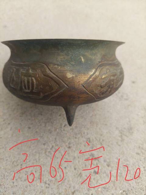 古玩銅器銅爐真品鑒賞圖
