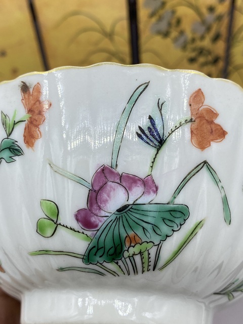 古玩陶瓷清同治 粉彩飛黃騰達圖菊瓣碗拍賣，當前價格2577元