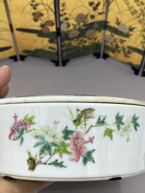 古玩陶瓷粉彩人物故事紋水洗真品鑒賞圖