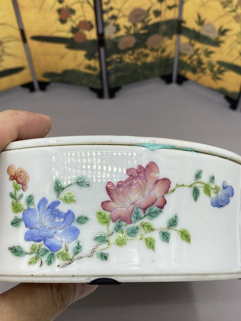 古玩陶瓷粉彩人物故事紋水洗真品鑒賞圖