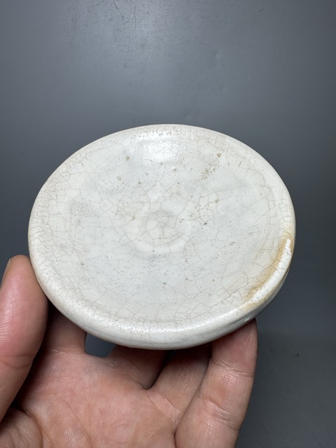 古玩陶瓷磁州窯白釉盤拍賣,當前價格288元