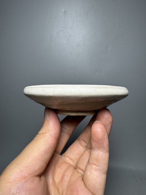 古玩陶瓷磁州窯白釉盤拍賣,當前價格288元