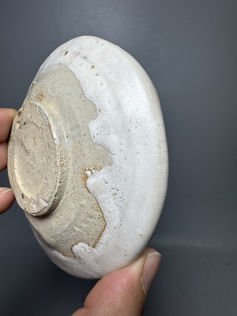 古玩陶瓷磁州窯白釉盤拍賣,當前價格288元