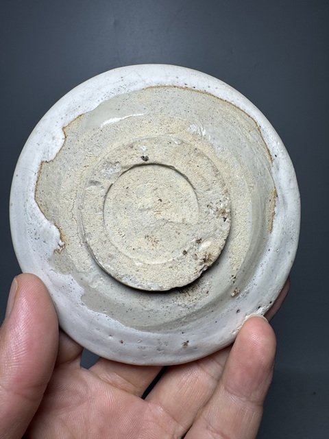 古玩陶瓷磁州窯白釉盤拍賣,當前價格288元