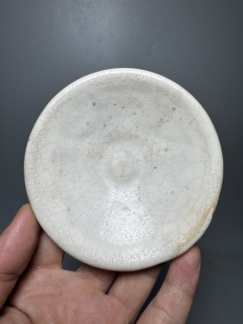 古玩陶瓷磁州窯白釉盤拍賣,當前價格288元